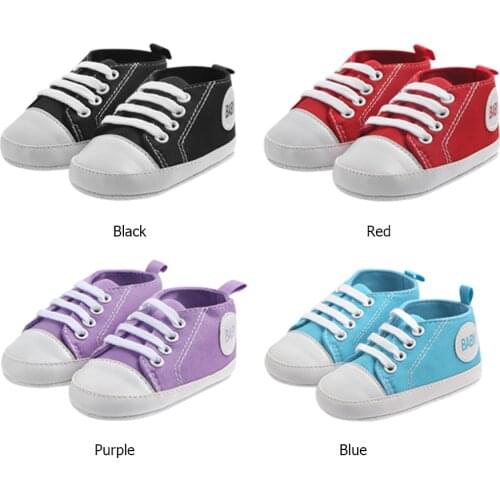 Canvas Shoes Newborn Baby Anti-slip Canvas Shoes Newborn Baby Anti-slip Soft Sole First WSoft Sole First Walkers Sports Sneakers