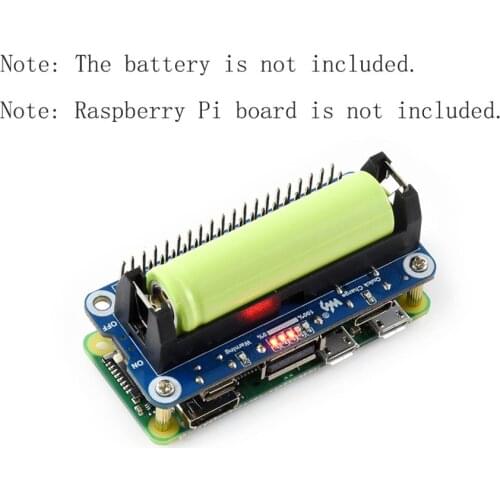 5V Sregulated Output Li-ion Battery Power Supply Module Expansion Board HAT for Raspberry Pi Zero W H 3 4 Accessories