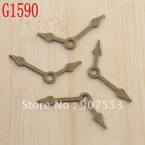 90pcs antiqued bronze hands of clock design pendant G1590