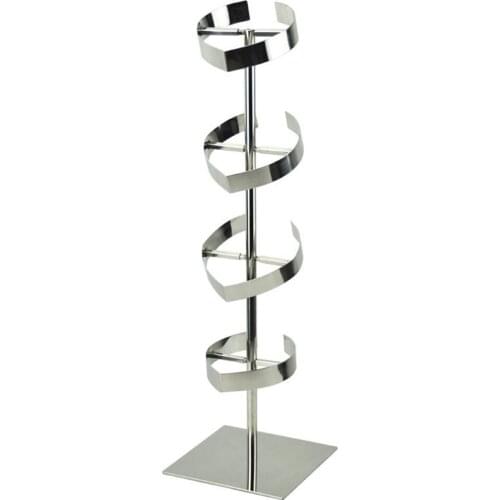 Stainless Steel Tie Display Rack Neckline Frame Necktie Tray Exhibition Table Tie Display Stand Tie Display Organizer Shelf