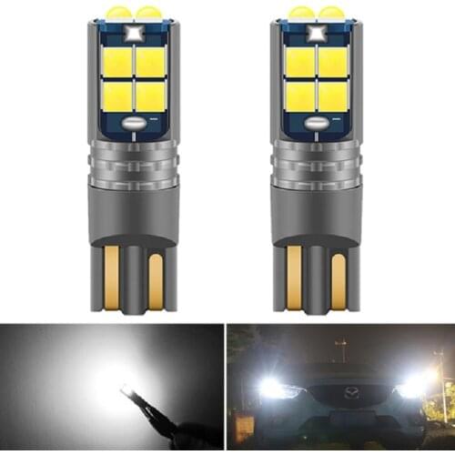 1pcs T10 LED W5w led bulbs 194 168 Led Parking Bulb 10SMD 6SMD White License Light Bulbs Auto Styling lights for car 12V