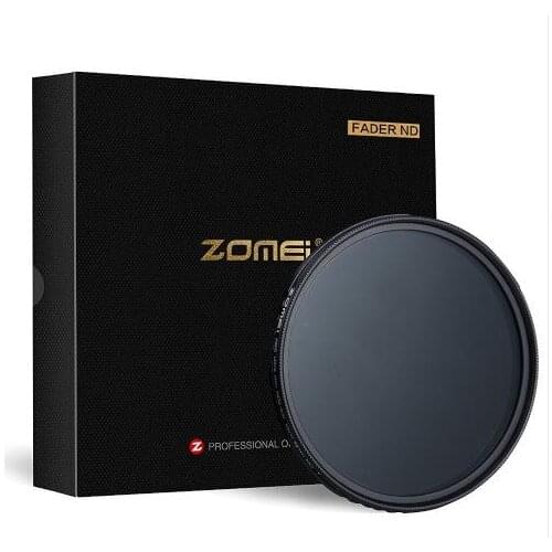 ZOMEI ABS Slim Adjustable Filtro Neutral Density ND2-400 Filter For DSLR Camera Lens No X Pattern In The Middle Of The Picture