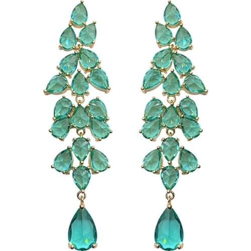 Europe America Luxury Drop Earrings 2021 New Trend Vintage Exaggeration Jewelry For Women Wedding Cocktail Party Birthday Gifts