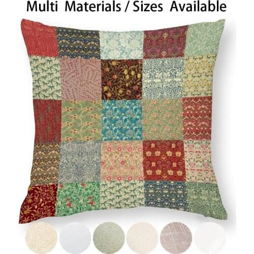 William Morris Pattern Collection Pillow Case Throw Pillow Cover Cotton Linen Flax William Morris Morris Vintage Vintage Floral