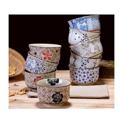 Japanese Jingdezhen under glaze ceramic tableware bowl household small bowl of millet