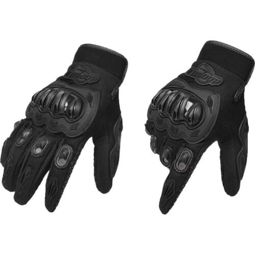 1 Pair Full Finger Non Slip Hard Shell Motorcycle Motocross Racing Protection Gloves Motorcycle Riding Gloves For All Season