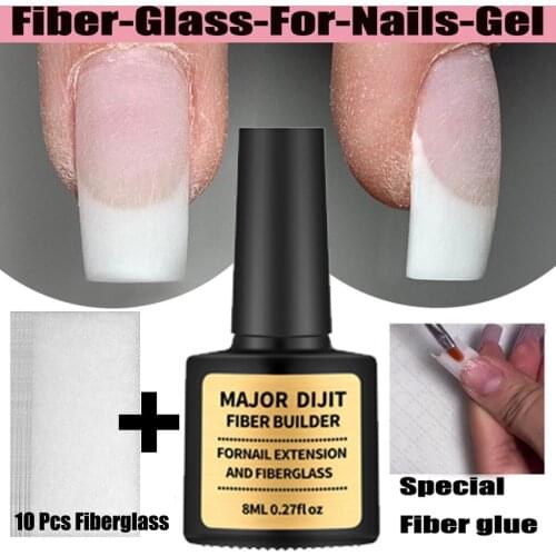 10/20pcs Nail Art Fiberglass Non-woven Silk Wrap Extension Building Nail Form French Acrylic Tip UV Gel Form Manicure Tool