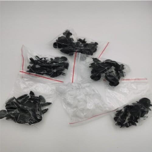 100PCS Mixed Auto Bumper Wheel Eyebrow Fender Plastic Fastener Screw Rivet For All Cars Clip Set Fender Plastic Fastener Screw R