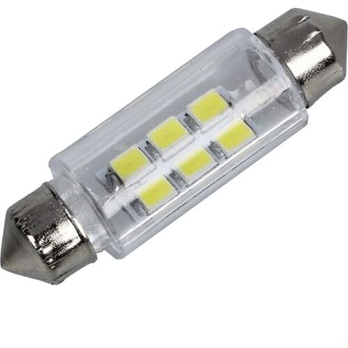 38mm White 6 SMD LED Car Interior Dome Light Lamp Bulb DC 12V New