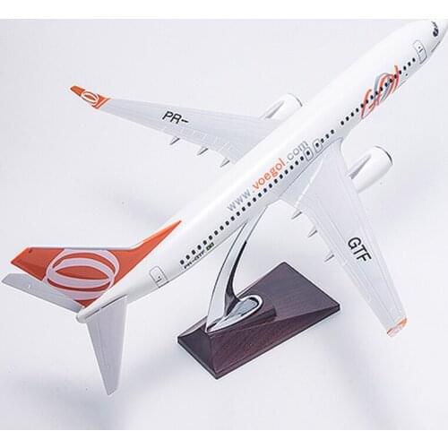 40cm Boeing 737 B737 GOL Brazil airlines VOEGOL1/100 scale airplane model toys aircraft diecast resin plane model gifts for kids