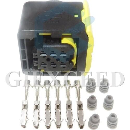 6 Pin Female Automotive Connector Waterproof Electrical Wire Sockets For Auto Truck