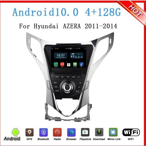 Octa core android 9.0 car dvd player for hyundai AZERA Grandeur HG I55 2011-2016 with gps navigation bluetooth wifi 4G RAM