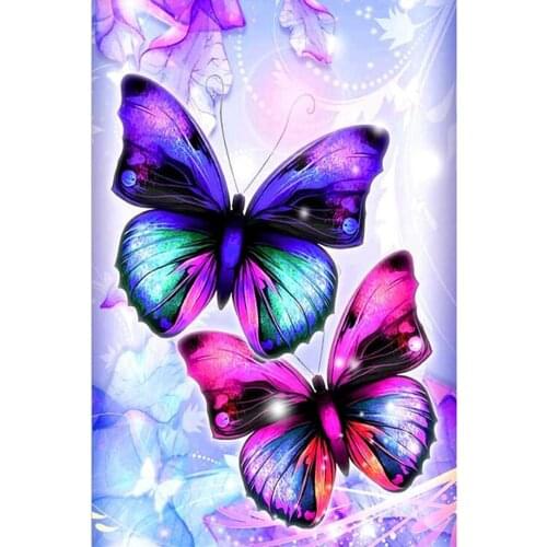 5D DIY Full Square Round Drill Diamond Painting Flower Butterfly Cross Sticth Embroidery Kit Mosaic Landscape Home Decoration