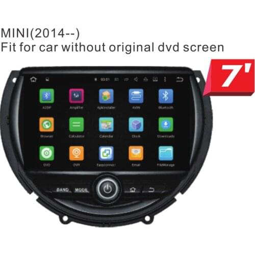 Android 8.0 7.1 4GB RAM 32G Car dvd player GPS Navigation for BMW Mini Cooper 2014 2015 stereo radio IDRIVER fit for no screen