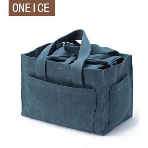 Tea Cozies Travel Car Tea Box Storage Fabric Cup Bag Outdoor Portable Bags Teapot Cloth