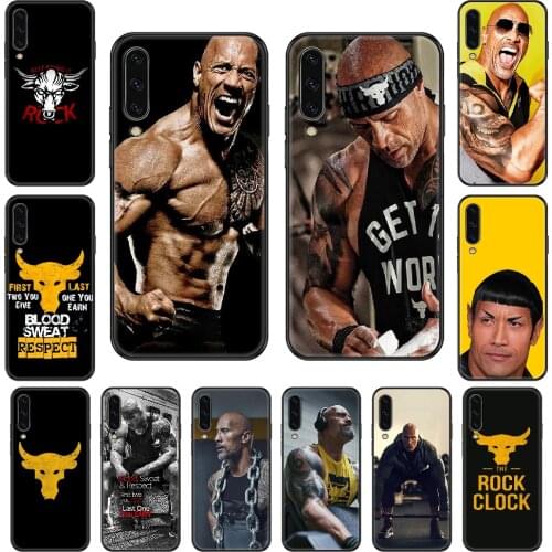 The Rock Dwayne Johnson Phone case For Samsung Galaxy A 3 5 8 9 10 20 30 40 50 70 E S Plus 2016 2017 2018 2019 black fashion