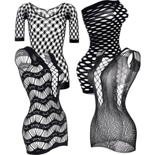 Erotic Lingerie for Women 5 Style Female Women Sex Underwear Erotic Dress Porn Sexy Lingerie Fishnet Seamless Mini Dress Costume