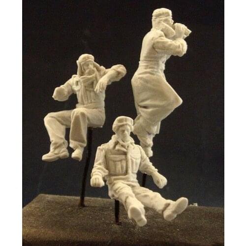 Resin Figure 1/35 ancient crew include 3 man Model Unassambled Unpainted Figure Building Kit