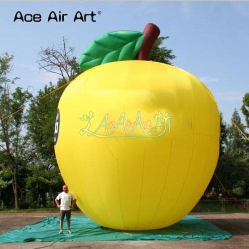 Giant balloon fruit model inflatable orange citrus inflatable lemon replica model with logos for promotion and advertisements