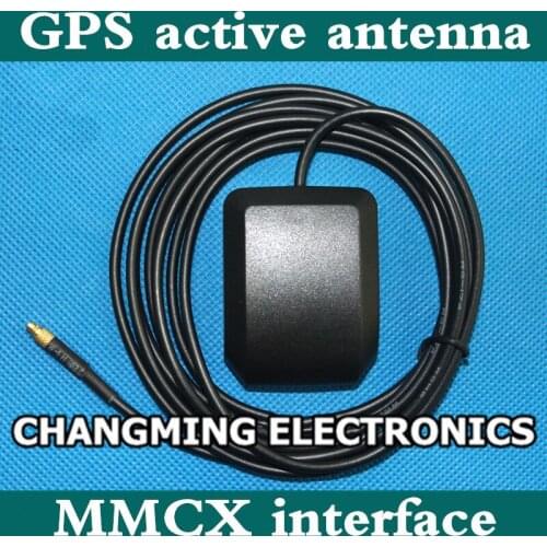 GPS active antenna MMCX interface, two-stage amplification 28db super signal active antenna with magnets(Free Shipping)1PCS