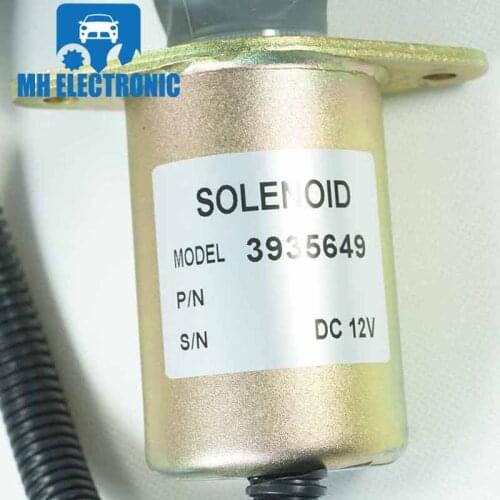 MH Electronic for Cummins 6CT Diesel Parts Engine Stop Solenoid 12V 3935650 3935649 Fuel Shutdown Shut off Solenoid Valve