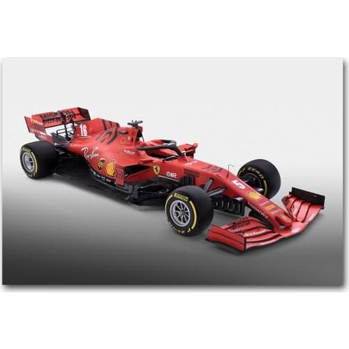 Wall Art Canvas Painting Red F1 Racing Car Poster Prints Modern Aesthetic Room Decor Picture