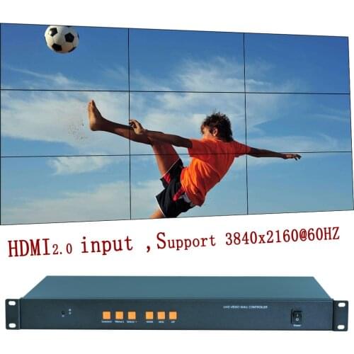 4K video wall controller 3x3,4k video wall processor for 9 units, input resolution up to 3840x2160@60HZ