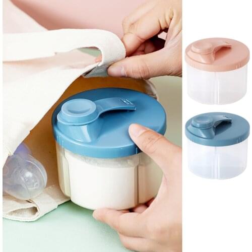4 Grid Portable Baby Food Storage Box Essential Cereal Infant Milk Powder Box Toddler Kids Snacks Container