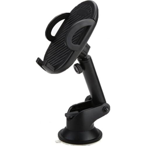 Adjustable Car Suction Cup Mobile Phone Clip Holder GPS Support Stand Bracket