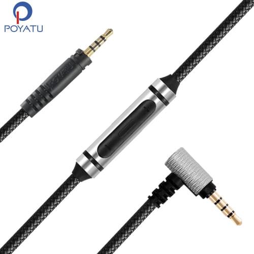 Replacement Cable for Sennheiser Momentum 2.0 On Ear Over Ear Bluetooth Wireless Headphones Cable Cords With Remote Microphone