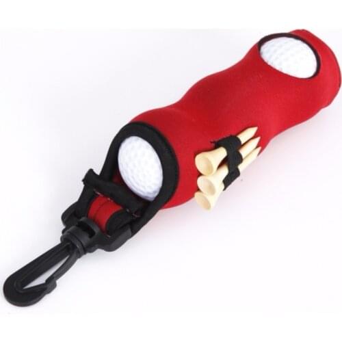 Portable Small Golf Ball Bag Golf Tees Holder Carrying Storage Case Neoprene Pouch With Swivel Waist Belt Clip - Choose Colors