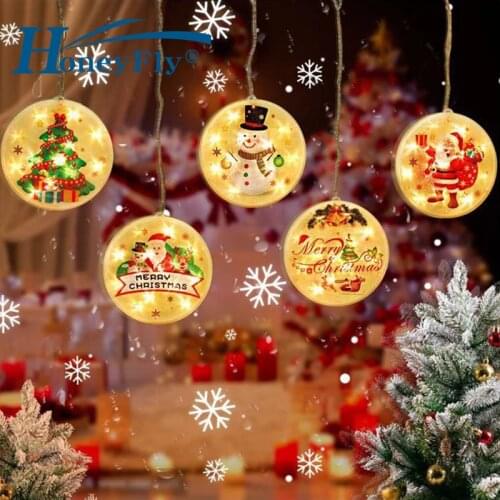 HoneyFly LED Christmas String Lamp LED USB Christmas Tree Decoration Hanging Light Waterproof Festivals Parties Windows Indoor