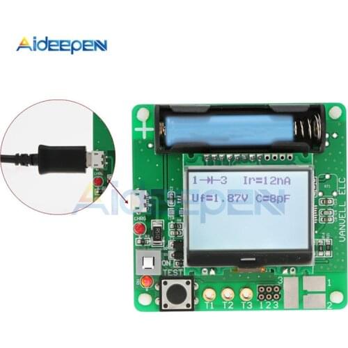 MG328 Multifunction Transistor Tester Inductor Capacitance Resistance ESR Meter 3.7V LCD Display PCB Board