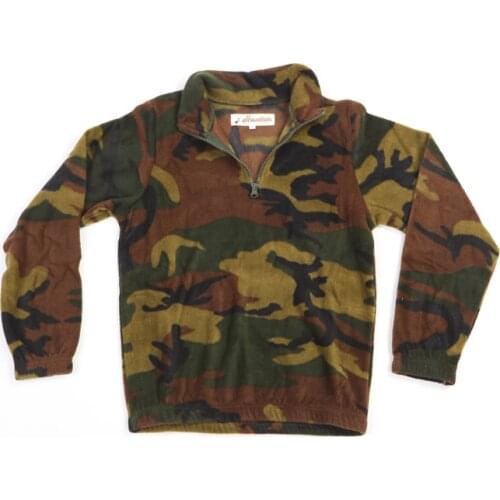 Knitted T-shirt fleece baby boys girl winter warm camouflage snow