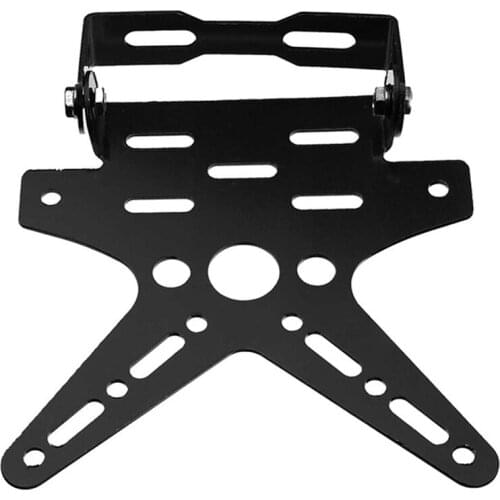 1PC Alloy Universal Motorcycle License Plate Holder Mount Bracket Aluminum Adjusted Registration Plate Holder Number Plate Cover
