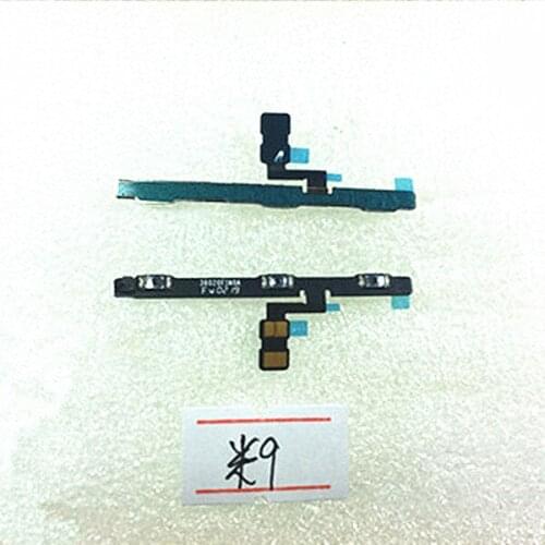 10pcs/Lot 100% Original Power side buttons Flex Cable For Xiaomi 9 mi9 Power ON OFF Volume side Keys connector Replacement parts