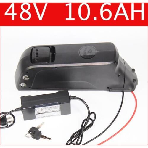 48V 10.6AH bottle lithium battery electric bike battery 500W samsung with 5V USB pack + charger + BMS , Free customs duty