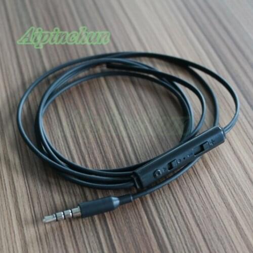 Aipinchun 3.5mm DIY Earphone Audio Cable with Mic Headphone Repair Replacement 14 Copper Core Wire 1.2 Meters Length
