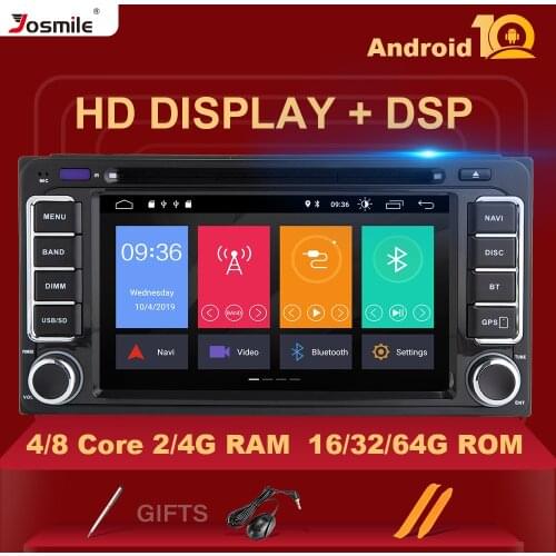 2 din Android 10 Car Radio Multimedia For Toyota UniversalLand Cruiser 100 200 Prado 120 150 Rush RAV4 Corolla YarisHiluxDSP 4GB