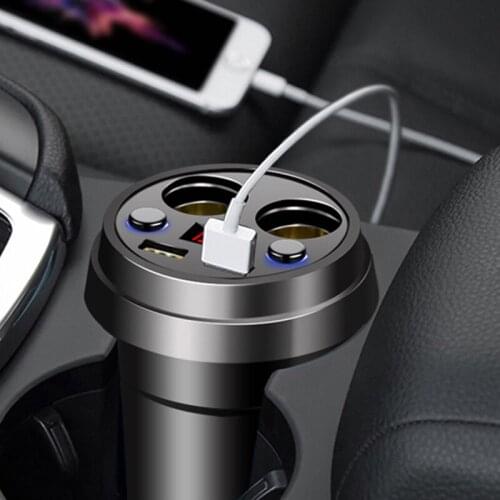 BOOMBLOCK 3.1A Car Phone USB Charger Cigarette Multifunction For Saab Chevrolet Cruze VW Passat B5 B6 B7 Toyota Corolla 2008