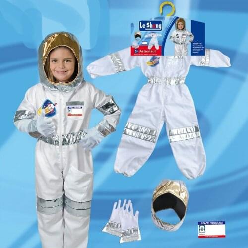 Umorden Kids Child Astronaut Costume Cosplay Space Suit Role Play House Kit Set for Boys Halloween Party Dress Up Educational