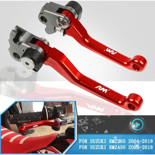 For Suzuki RMZ250 RMZ450 RMZ 250 450 2005-2016 2017 2018 Motorbike Custom Made Brake Clutch Lever Motocross Levers Accessories