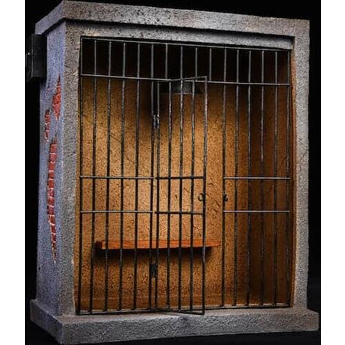 In stock 1/12 TWTOYS TW1919 Prison Scene Props, House Lock with Light Up model