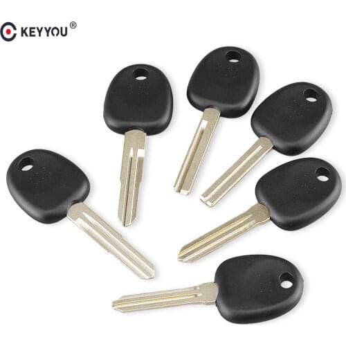 KEYYOU 10ps/lot Car Key Case Shell Cover For Hyundai Reina For Kia K2 Straight Transponder Chip Remote Modification Key Case