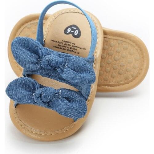 Summer Baby Girls Sandal Cute Bow Striped Breathable Anti-Slip Shoes Sandals Toddler Soft Soled Shoes 0-18 Months13
