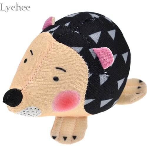 Lychee Cute Hedgehog Shape Pin Cushion Soft Fabric Pin Cushion DIY Handmade Stitch Patchwork Needlework Accessory