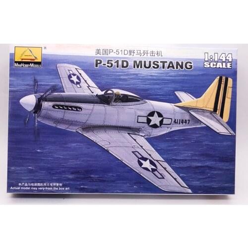 1: 144 USA P-51D MUSTANG Fighter Military Assembly Air Force Combat Aircraft Model