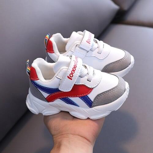 2021 New Kid Shoes For Running Shoes Autumn Winter Outdoor Sneaker Anti-Slip Children Sport Shoes Soft Bottom Baby Toddler Shoes