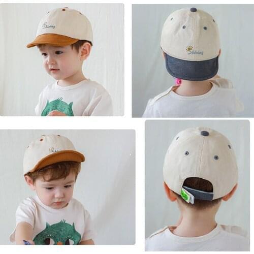 Casual Boy Gril Hat New Spring Autumn Baby Caps Cute Soft Brim Cotton Boy Visor Children Baseball Cap Letter Kids Snapback Hat