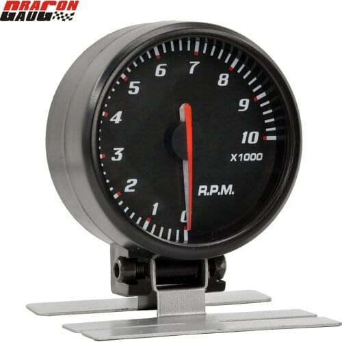 Dragon gauge 60mm Stepper motor Blue Backlight Pointer Auto Car Rev Counter Tachometer Pointer RPM Gauge Meter